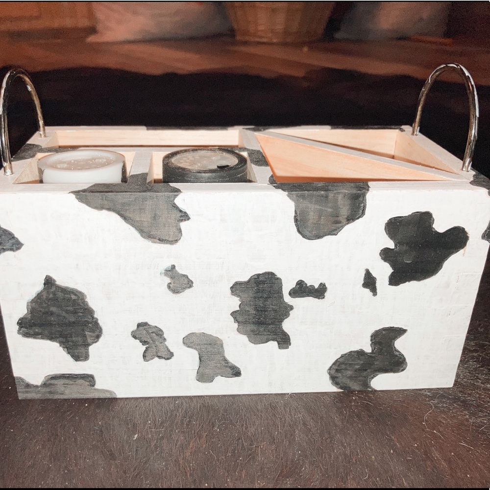 Cow print decor